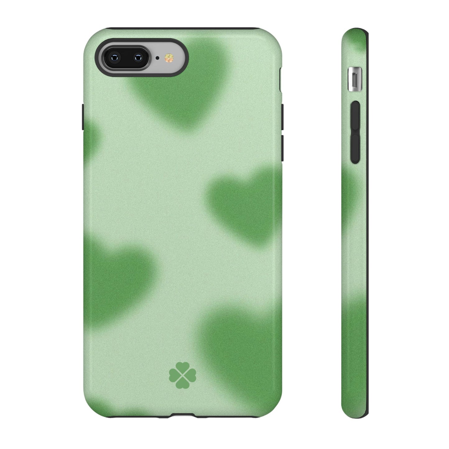 Green Hearts Phone Case