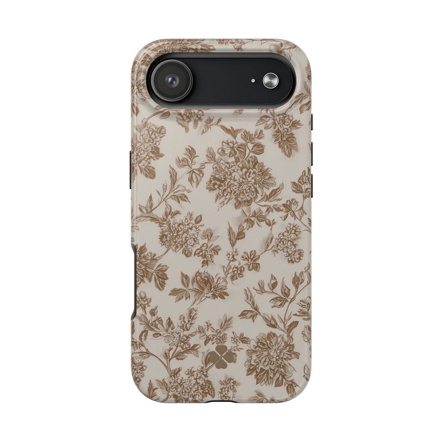 Beige Floral Phone Case