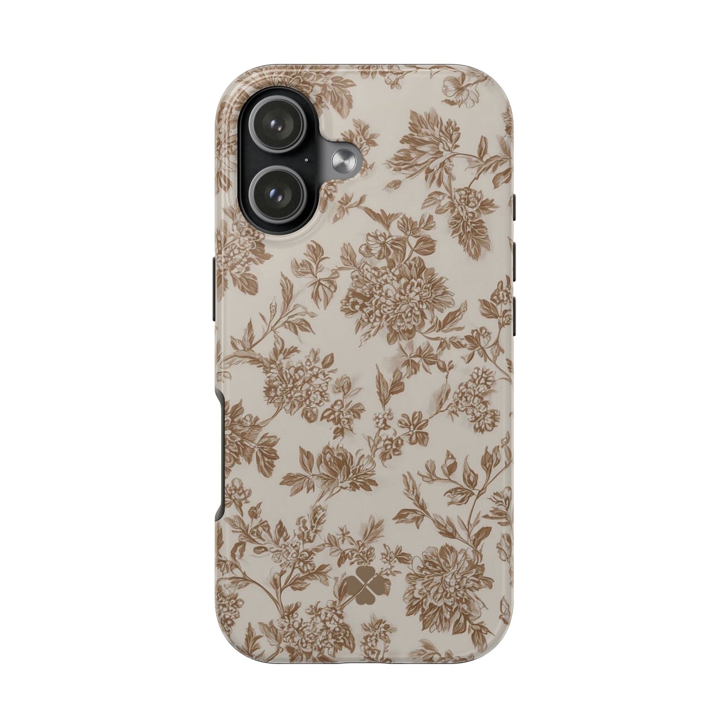 Beige Floral Phone Case