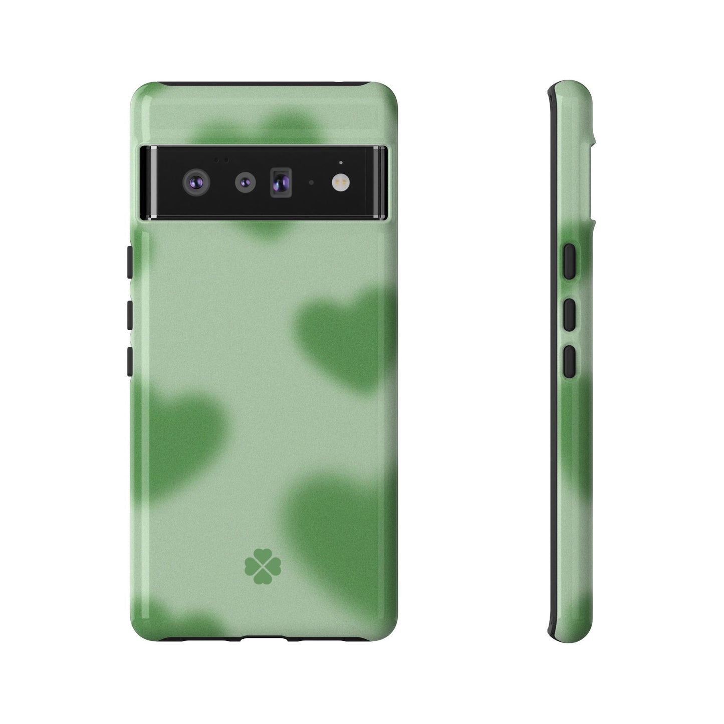 Green Hearts Phone Case