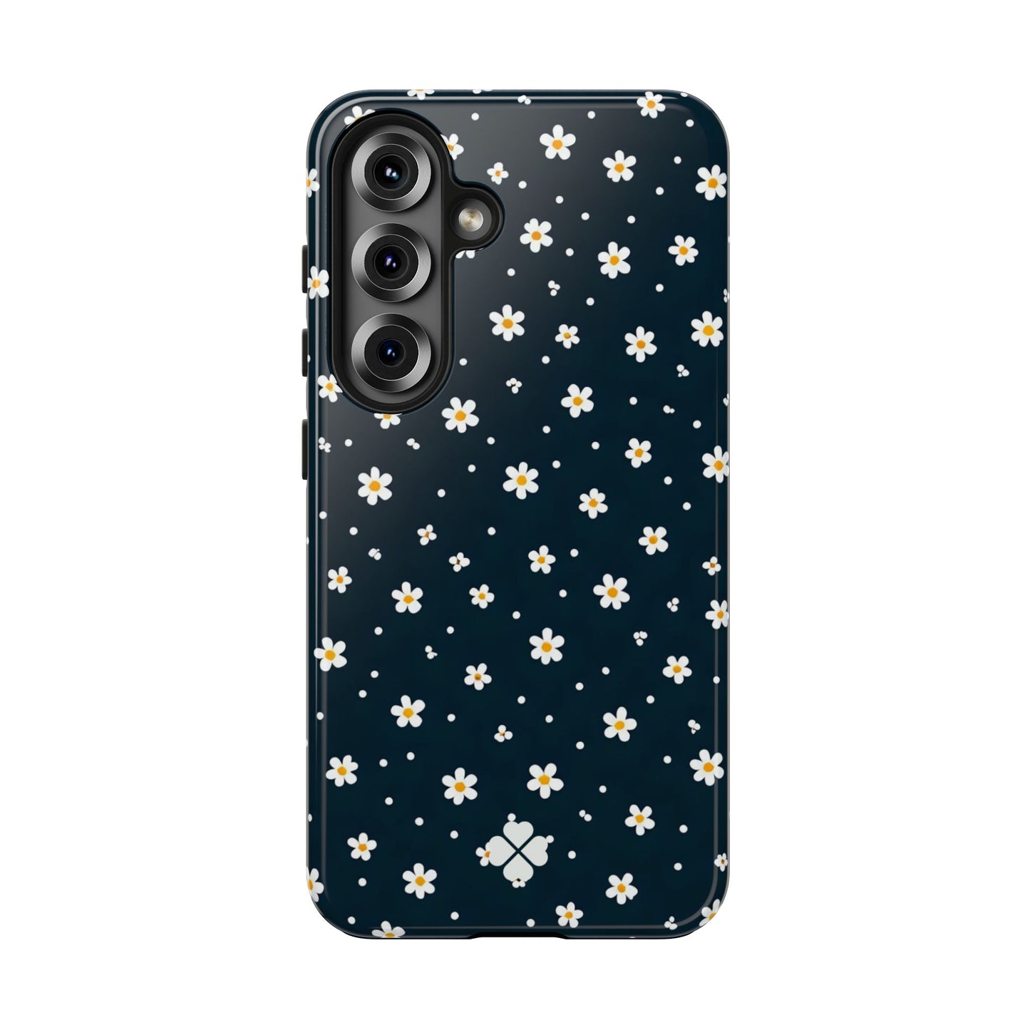 Navy Daisy Phone Case