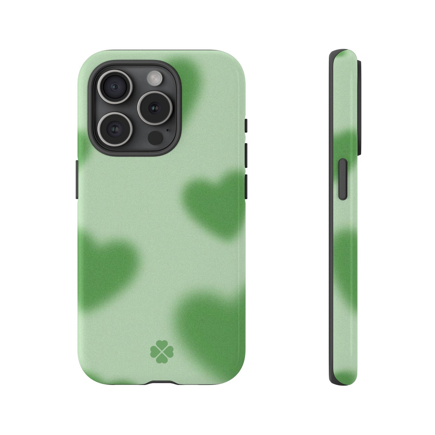 Green Hearts Phone Case