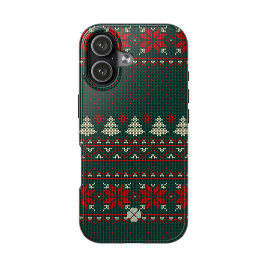 Green Christmas Sweater Phone Case