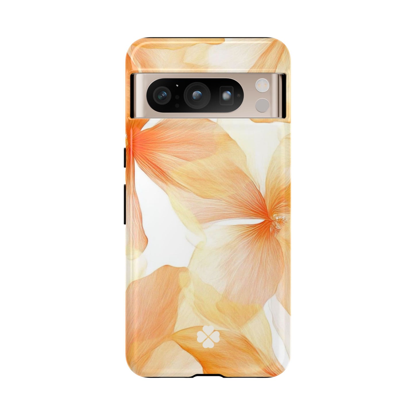 Orange Floral Phone Case