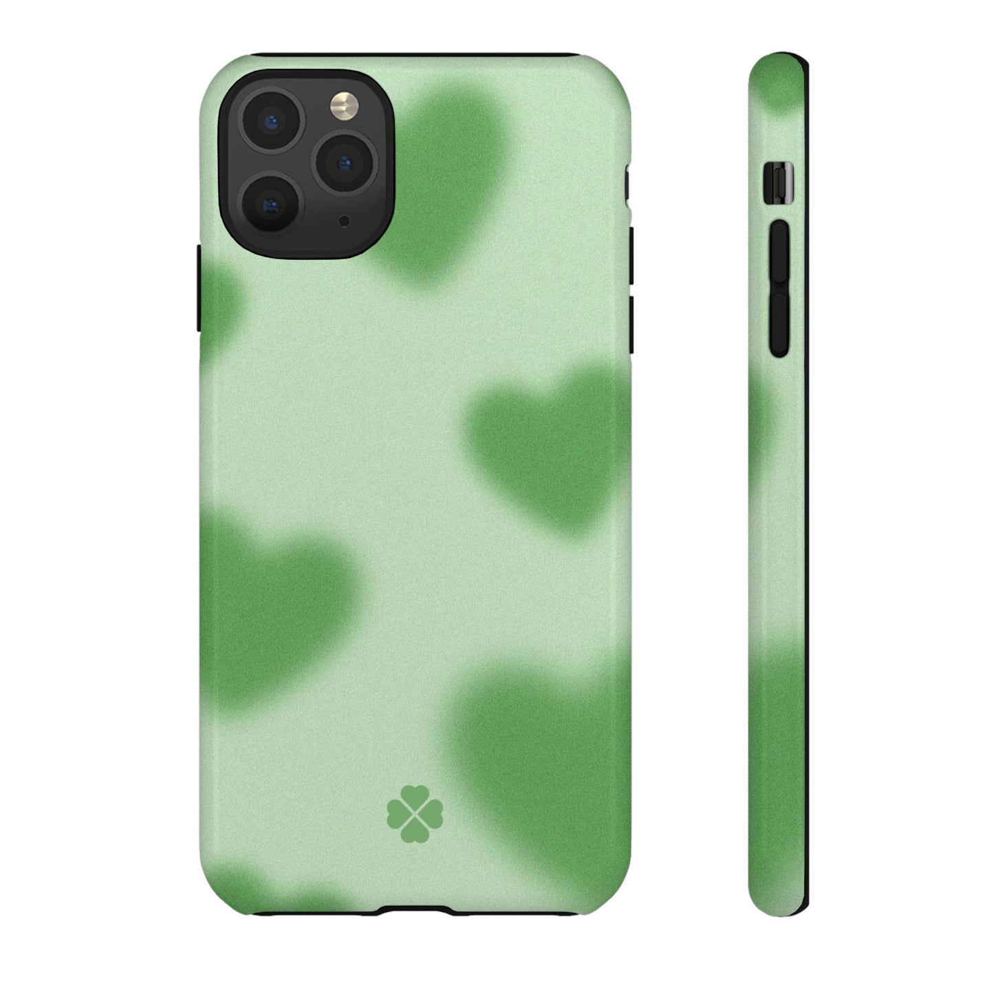 Green Hearts Phone Case