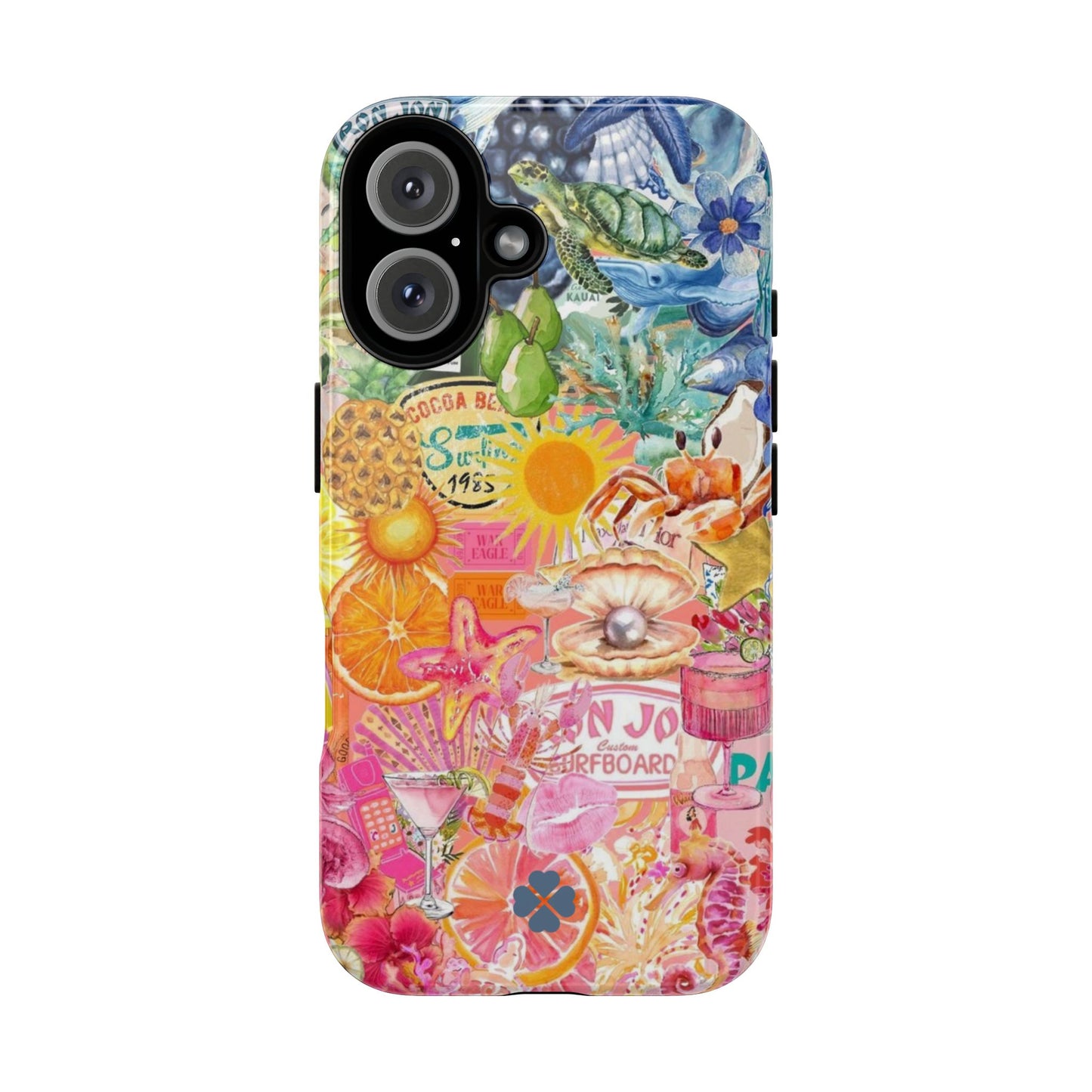 Rainbow Summer Collage Phone Case