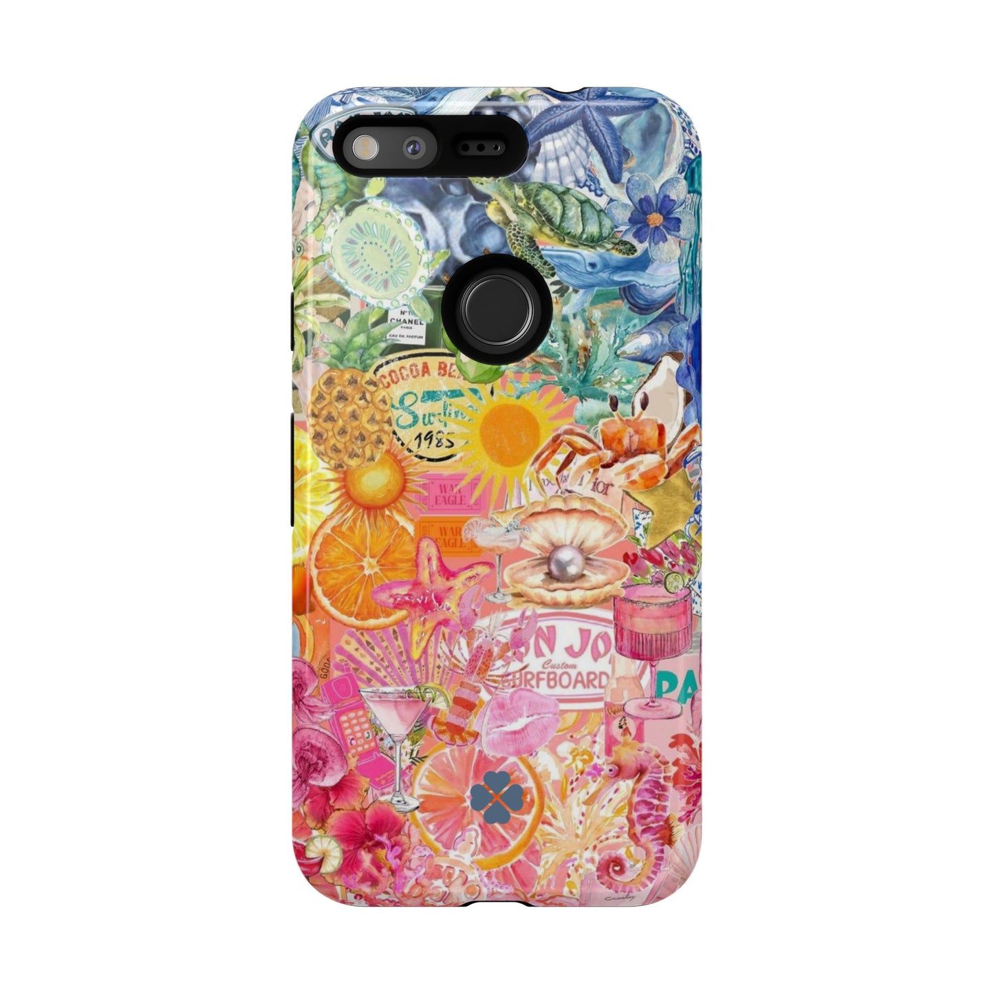 Rainbow Summer Collage Phone Case