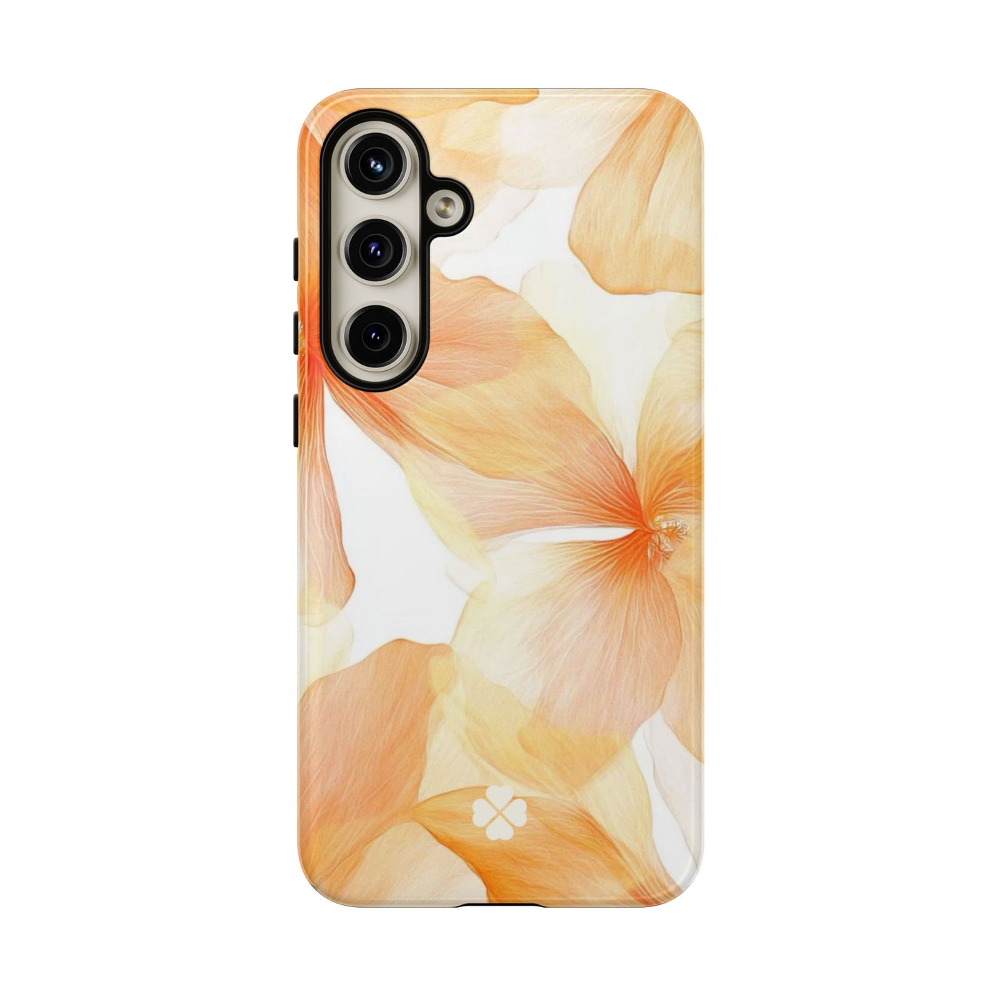 Orange Floral Phone Case