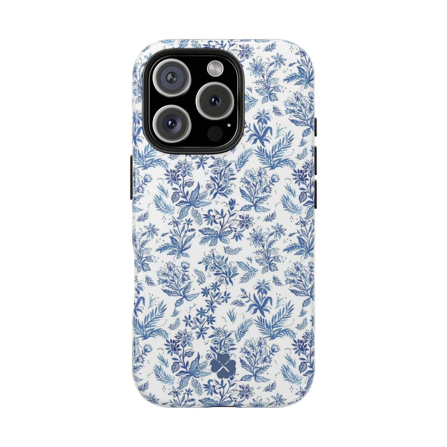 Blue Toile Phone Case