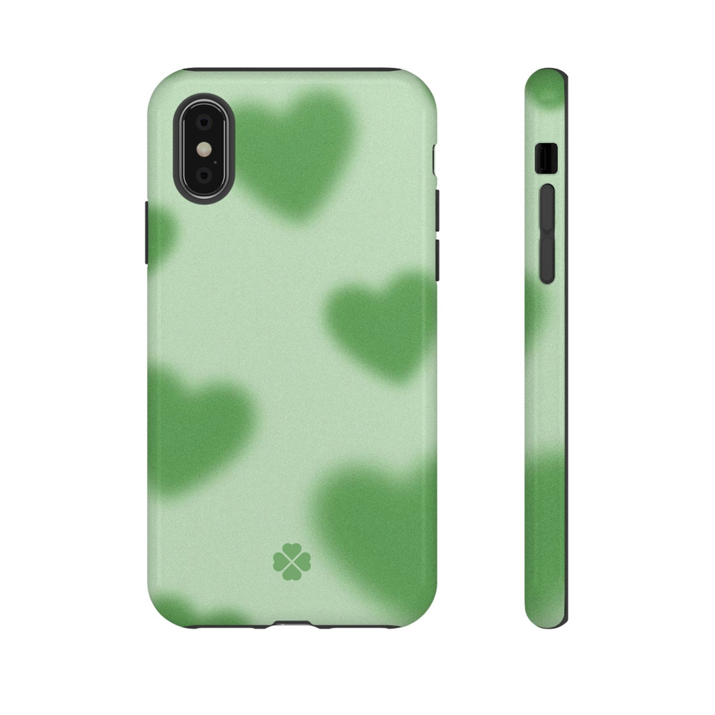 Green Hearts Phone Case