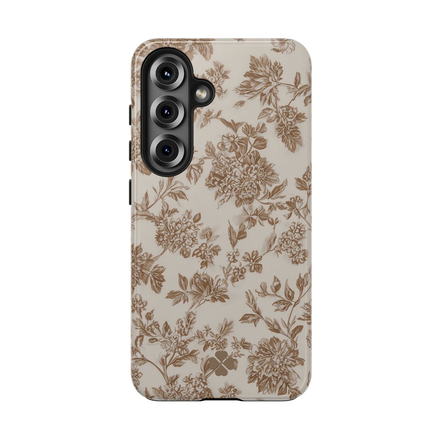 Beige Floral Phone Case
