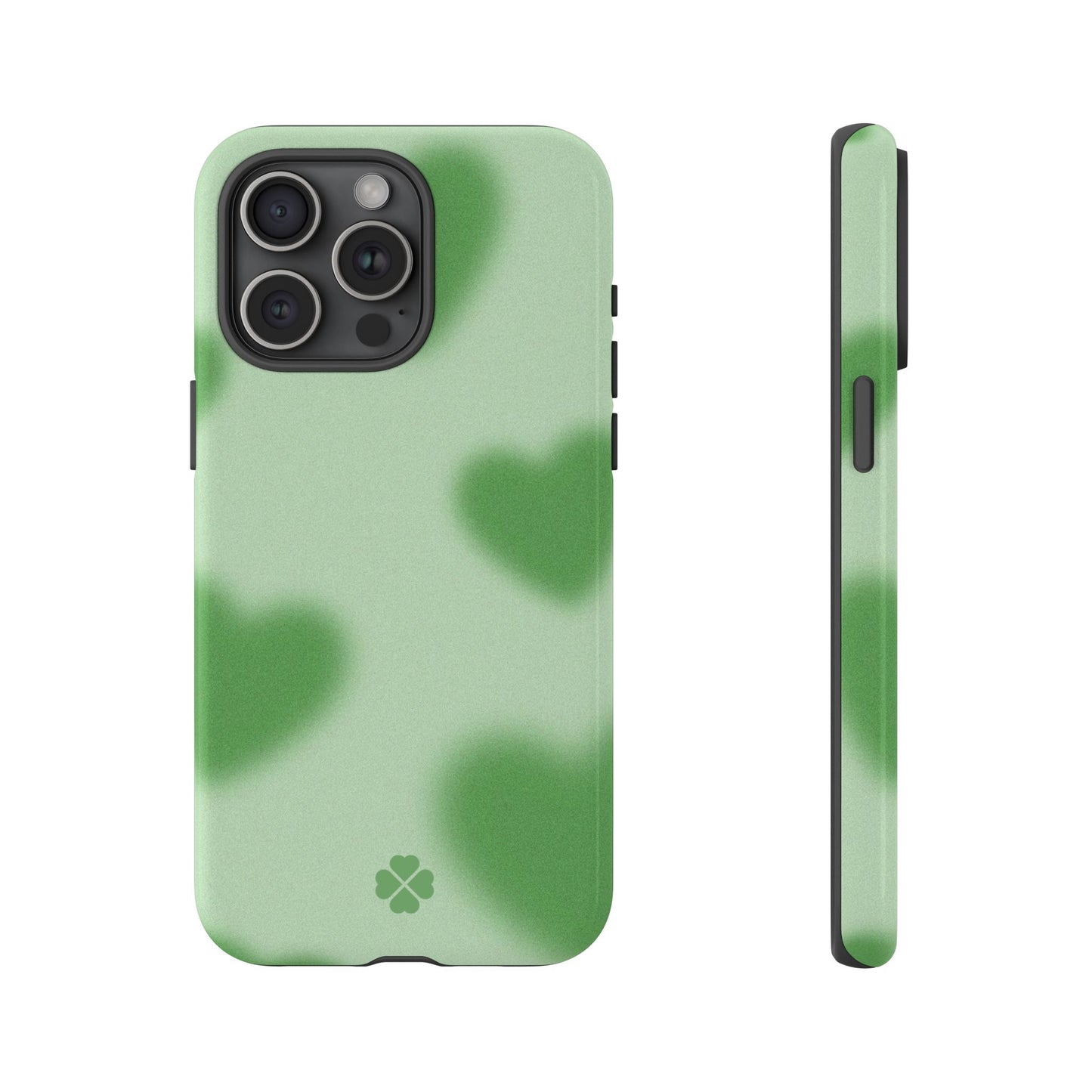 Green Hearts Phone Case