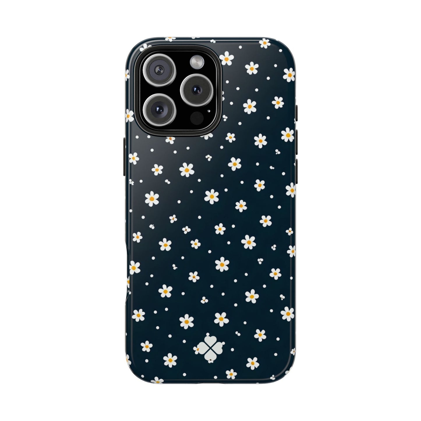 Navy Daisy Phone Case