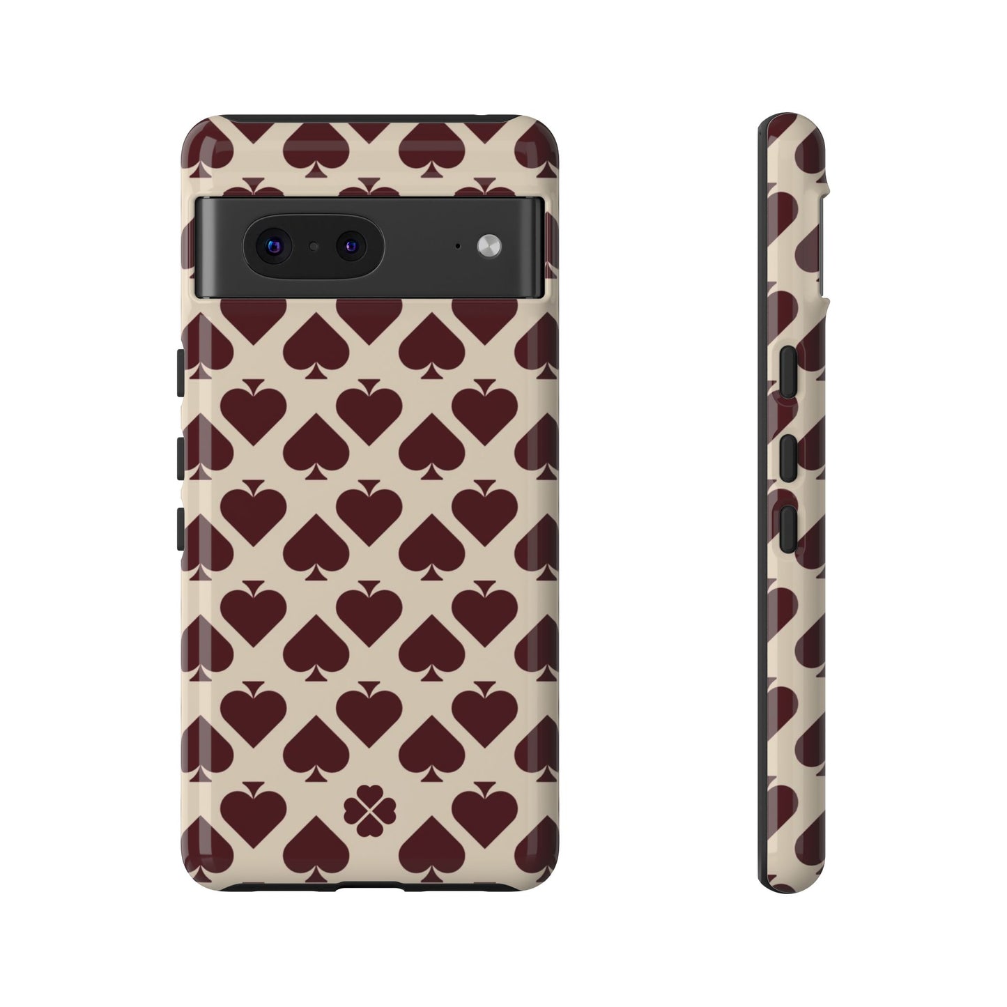 Maroon Spades Phone Case