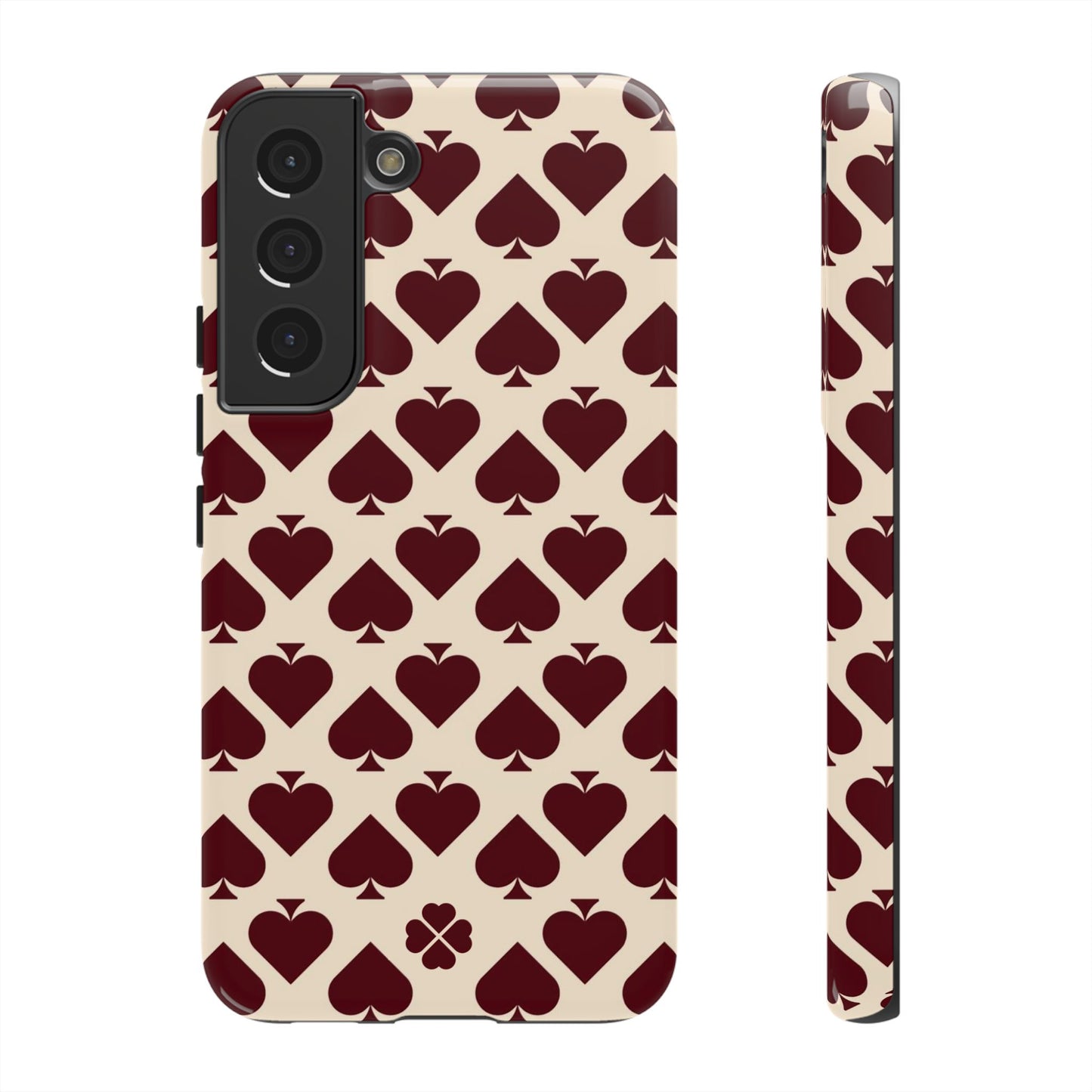 Maroon Spades Phone Case