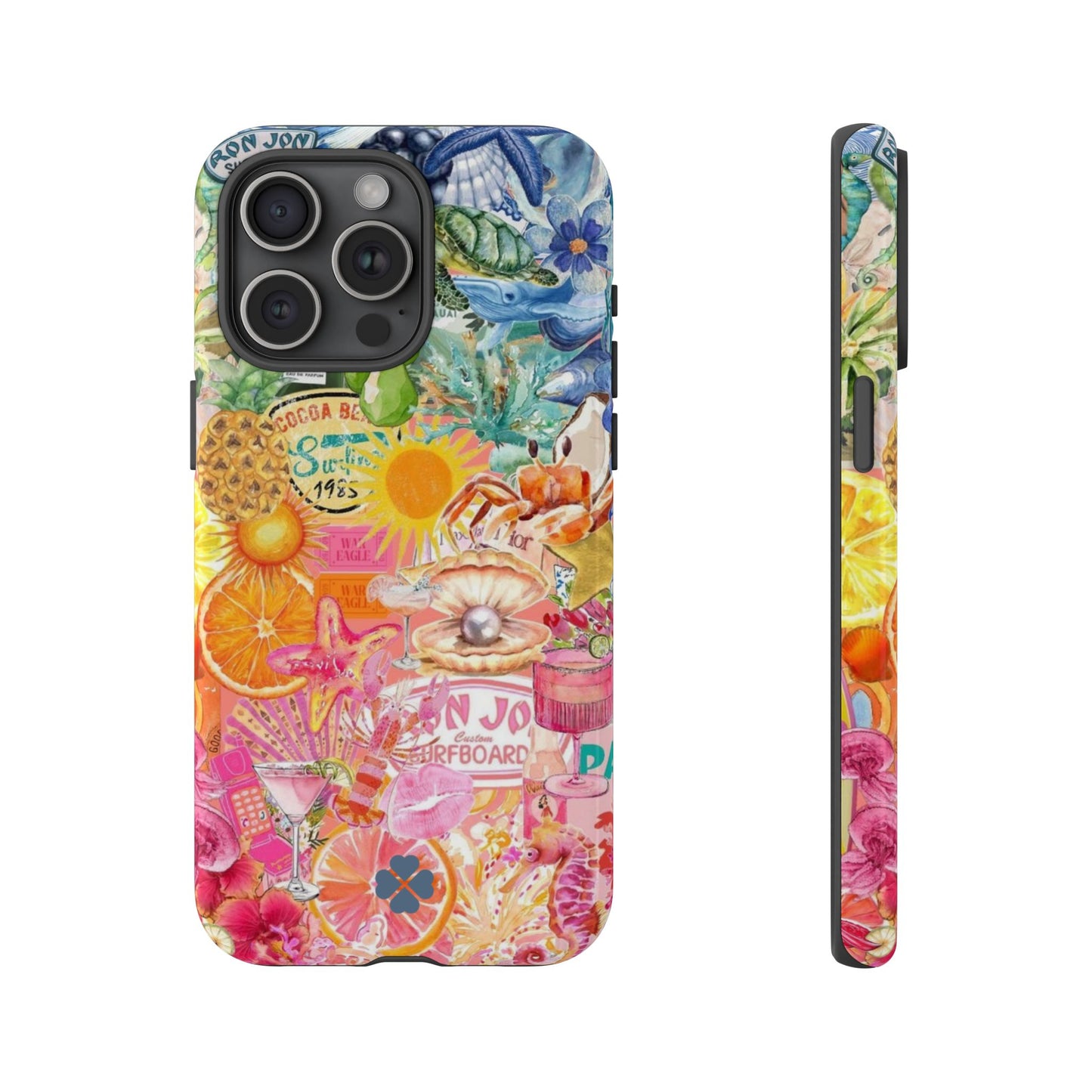 Rainbow Summer Collage Phone Case