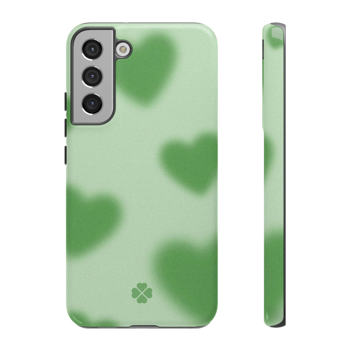 Green Hearts Phone Case