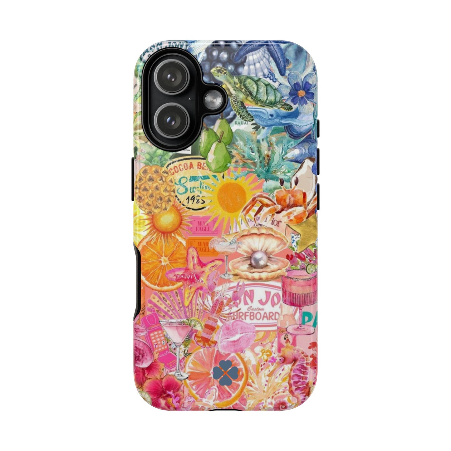 Rainbow Summer Collage Phone Case