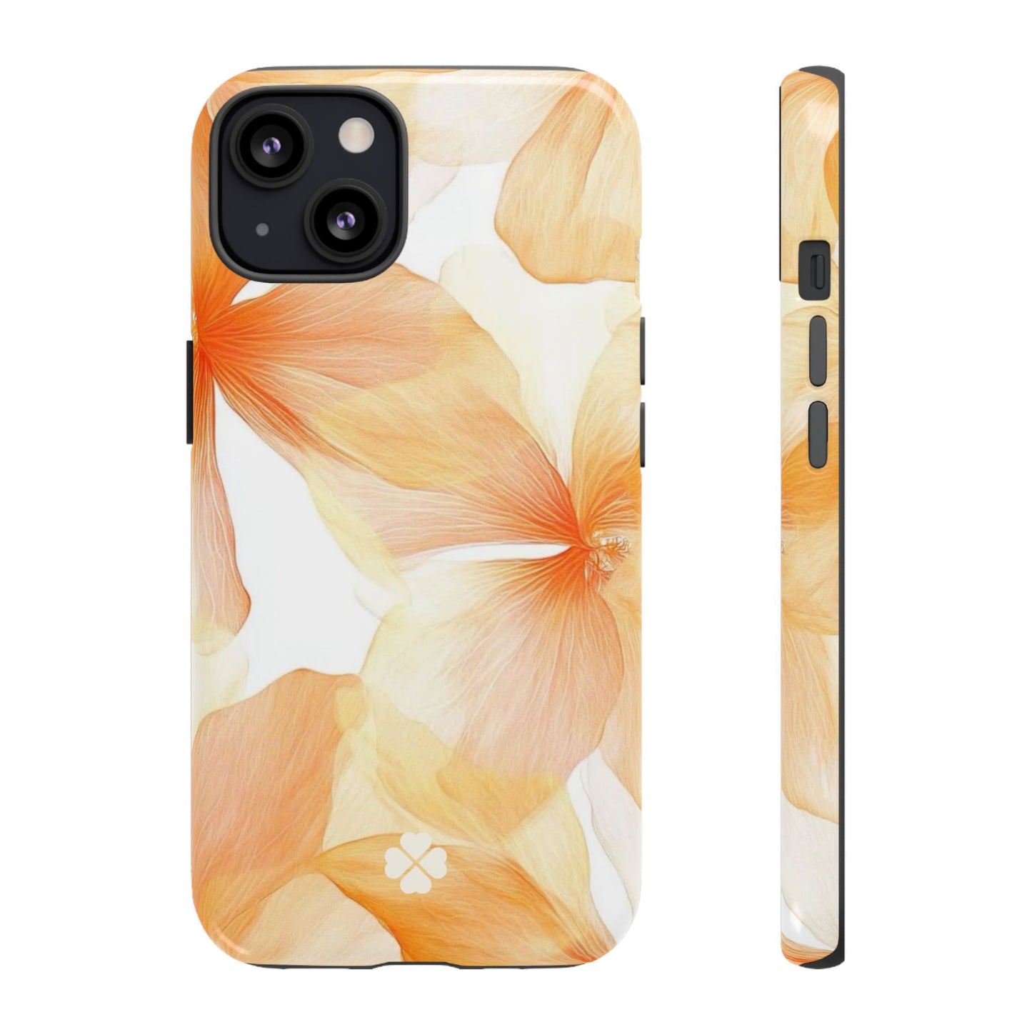 Orange Floral Phone Case