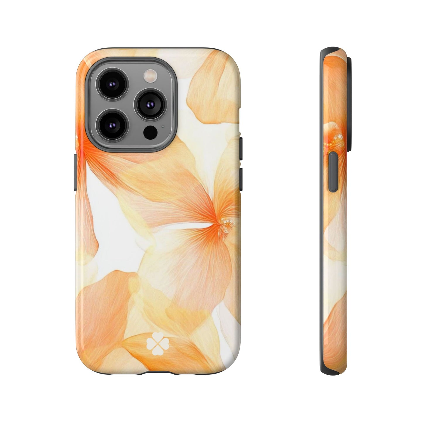 Orange Floral Phone Case