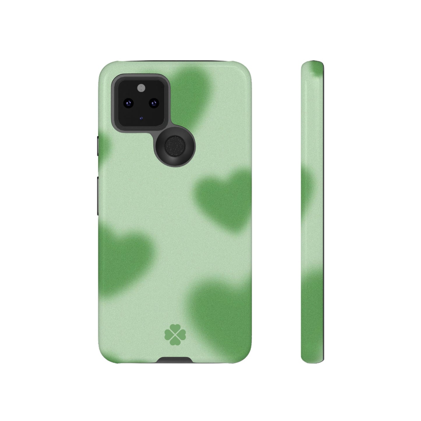 Green Hearts Phone Case