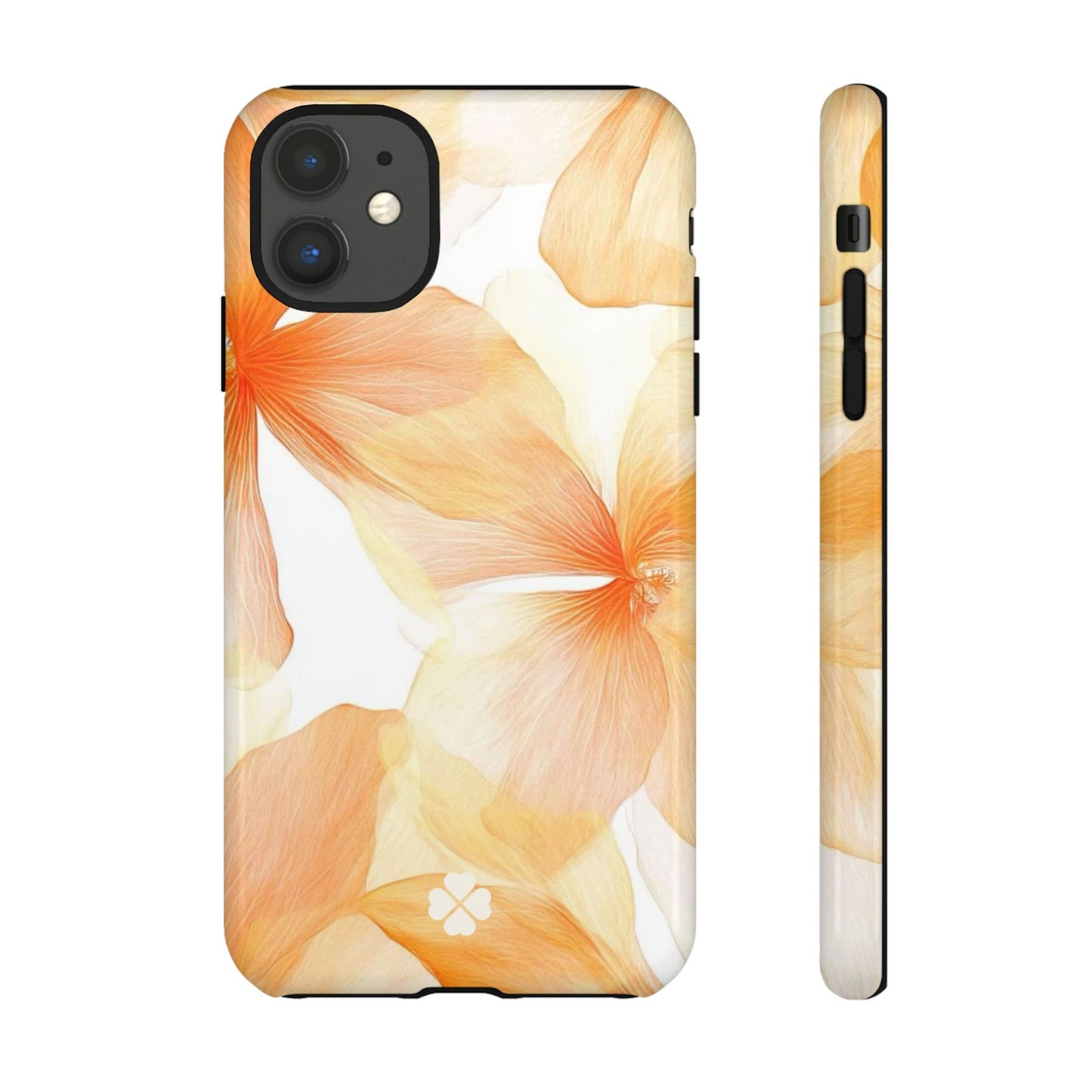 Orange Floral Phone Case