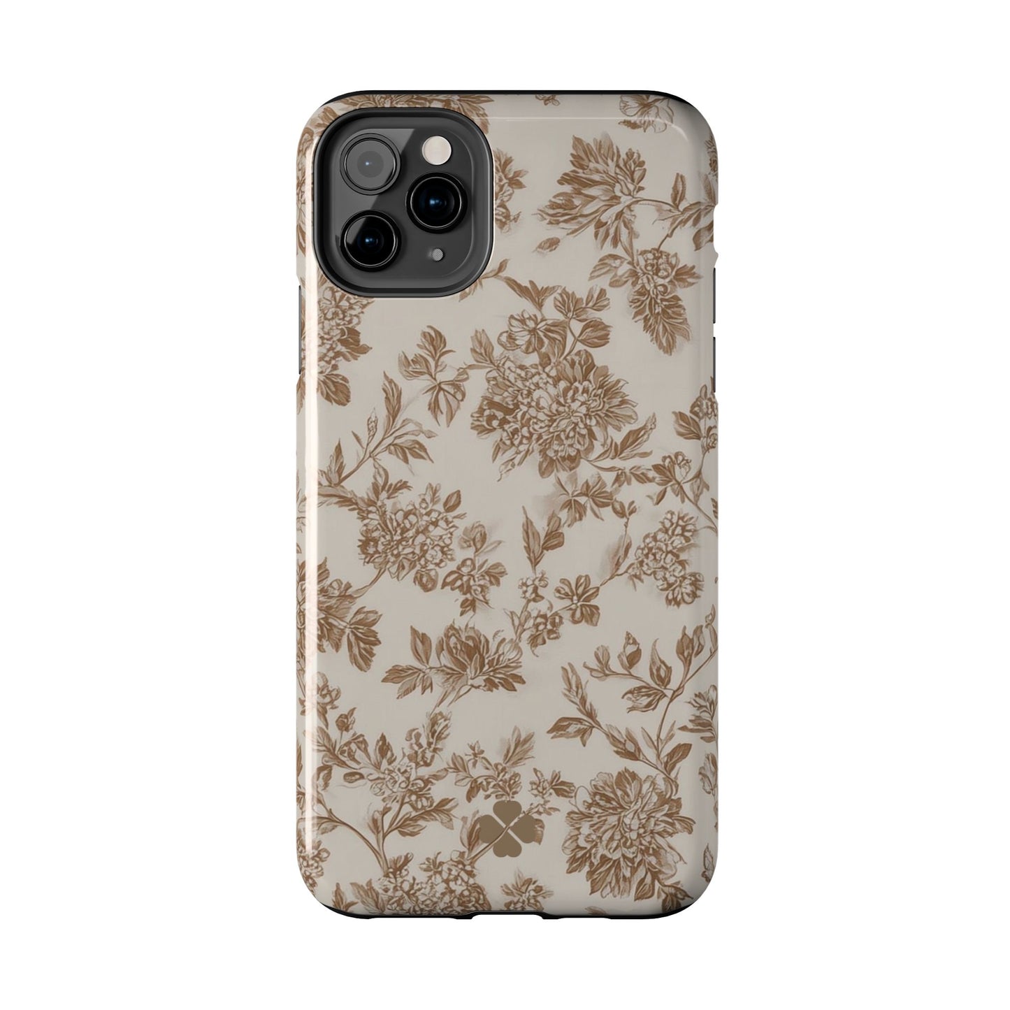 Beige Floral Phone Case