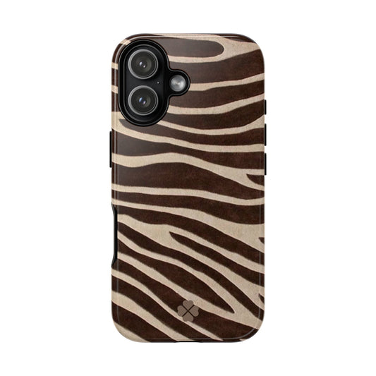 Brown Zebra Phone Case