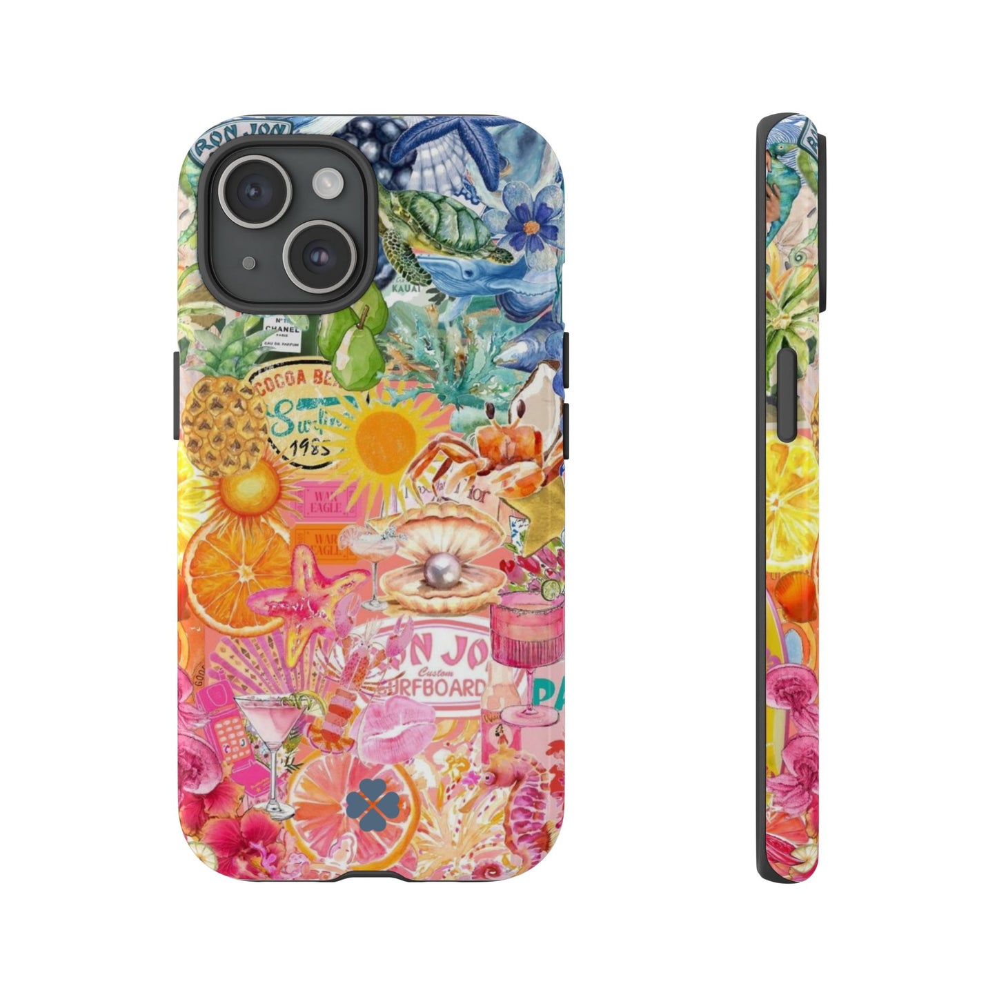 Rainbow Summer Collage Phone Case