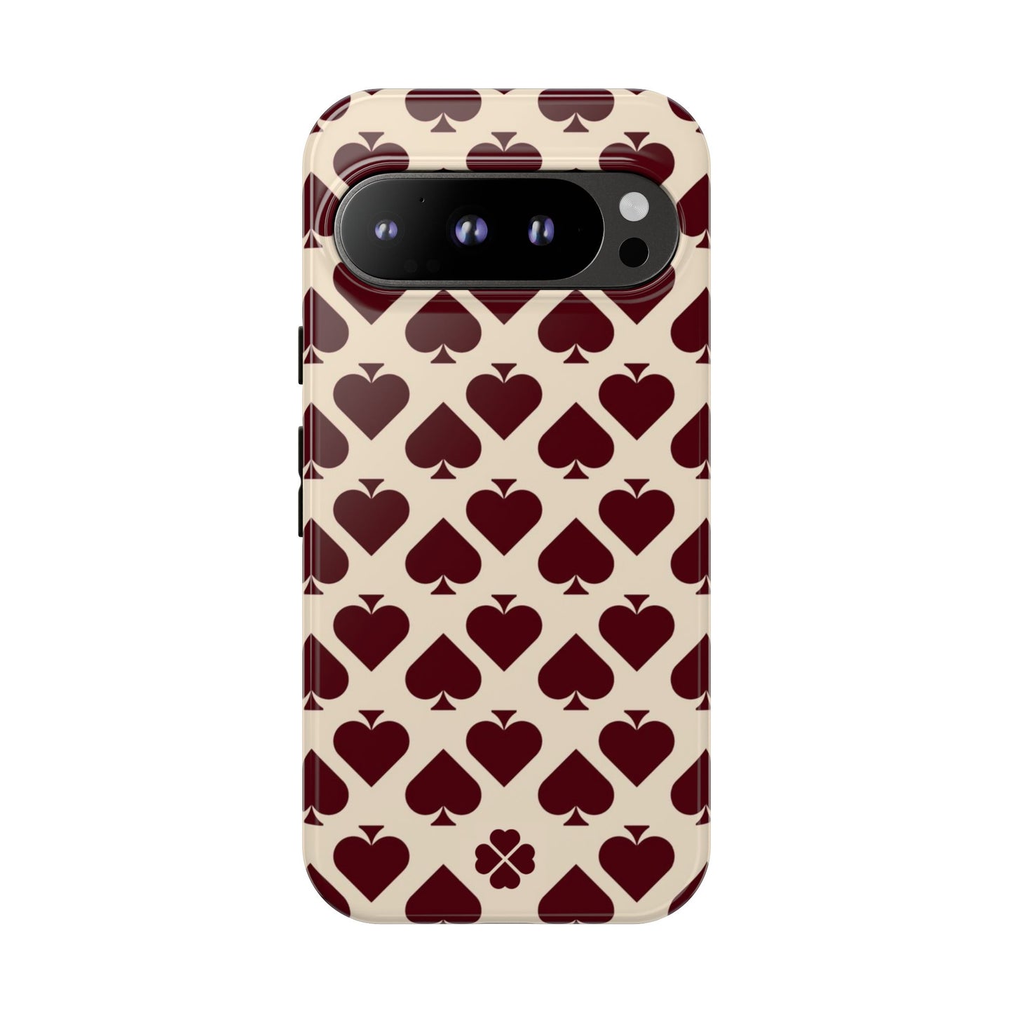 Maroon Spades Phone Case
