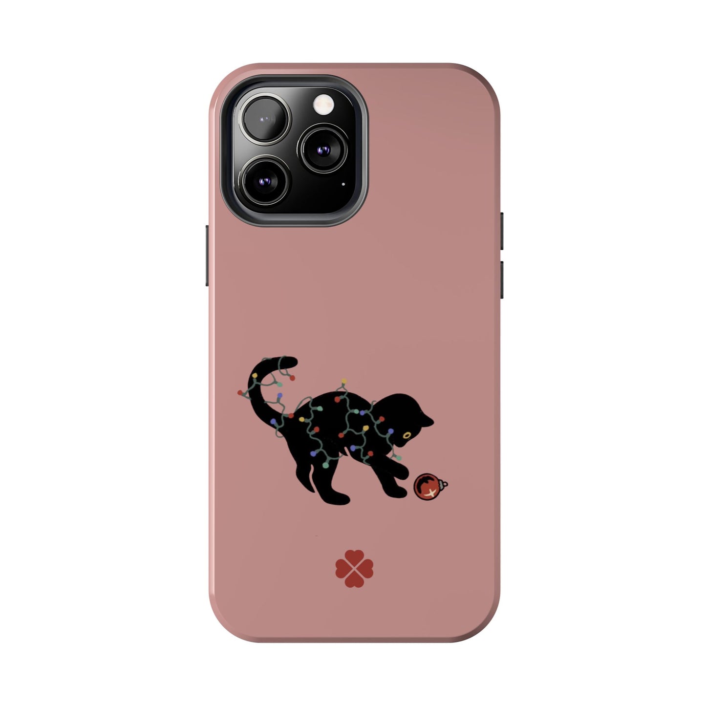 Kitty Christmas Lights Phone Case