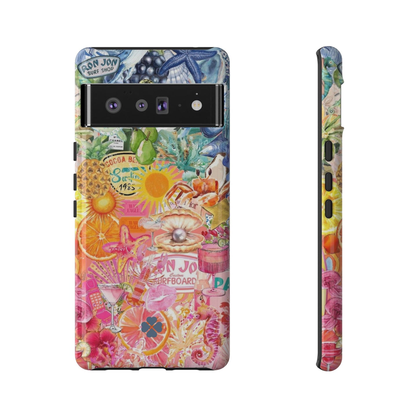Rainbow Summer Collage Phone Case