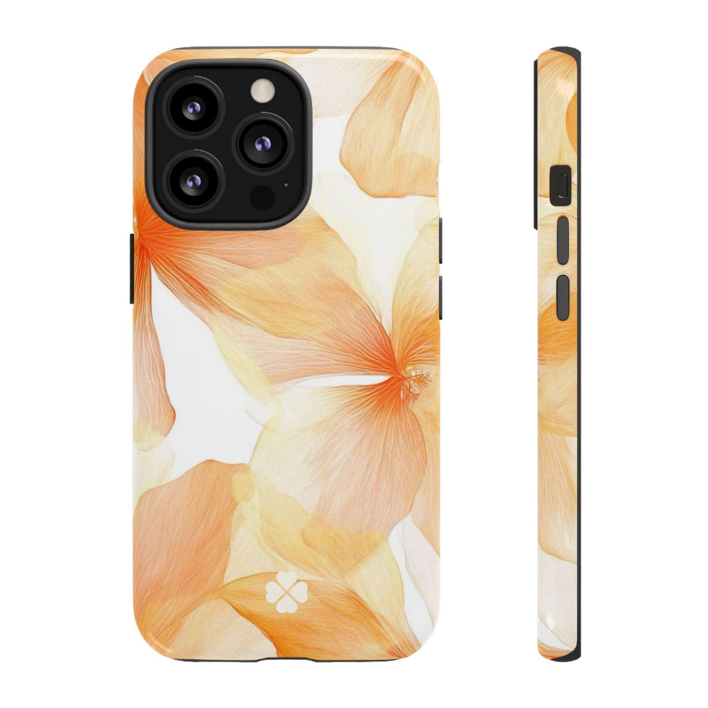 Orange Floral Phone Case