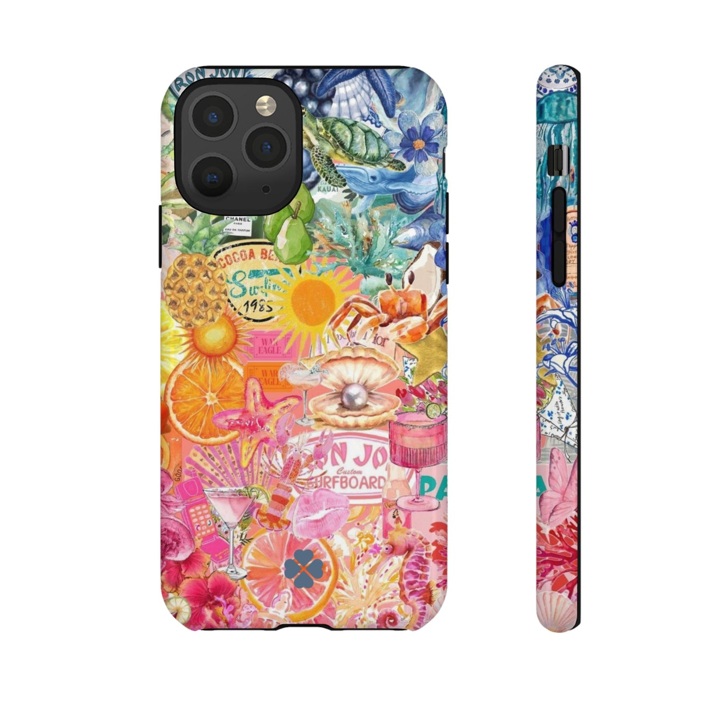 Rainbow Summer Collage Phone Case
