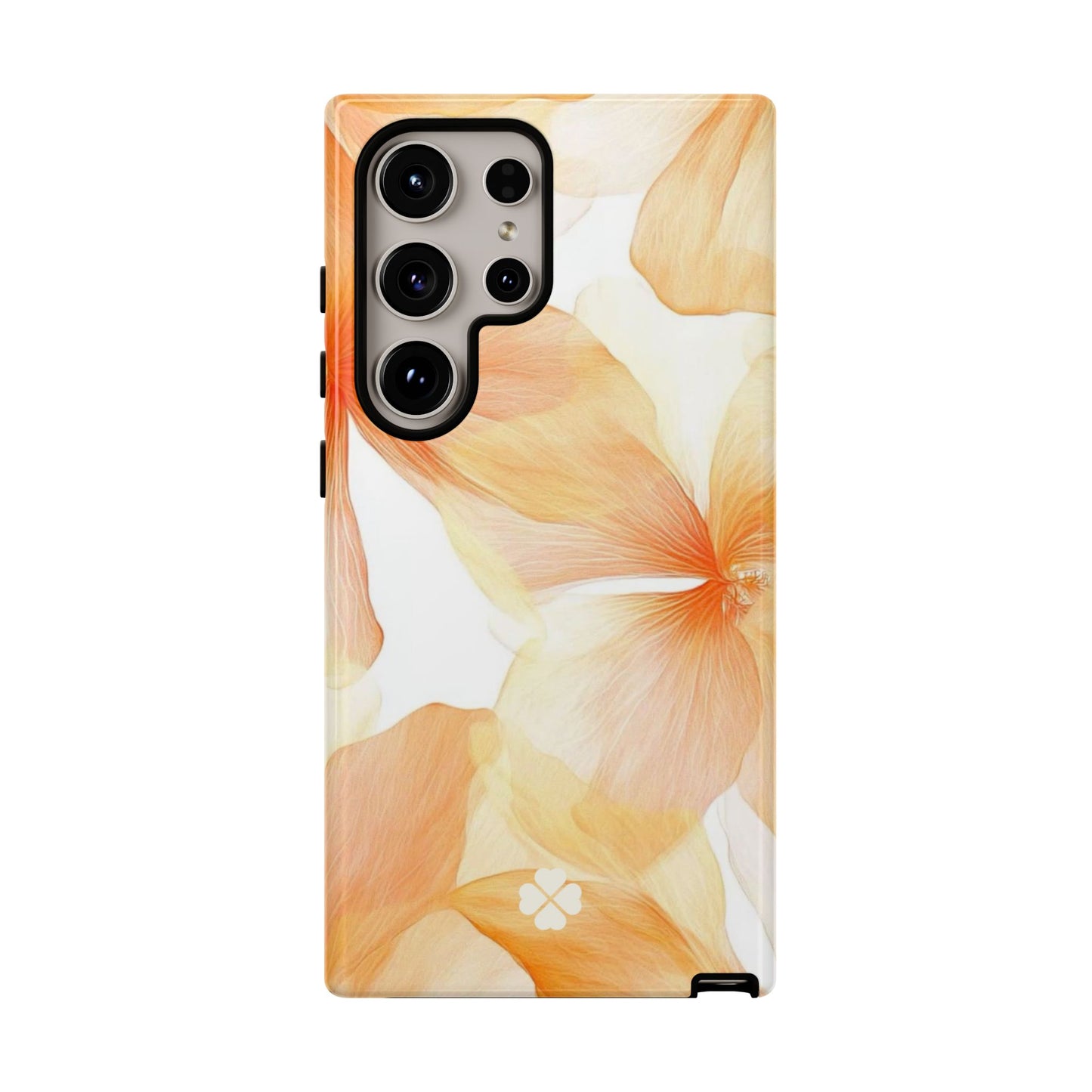 Orange Floral Phone Case