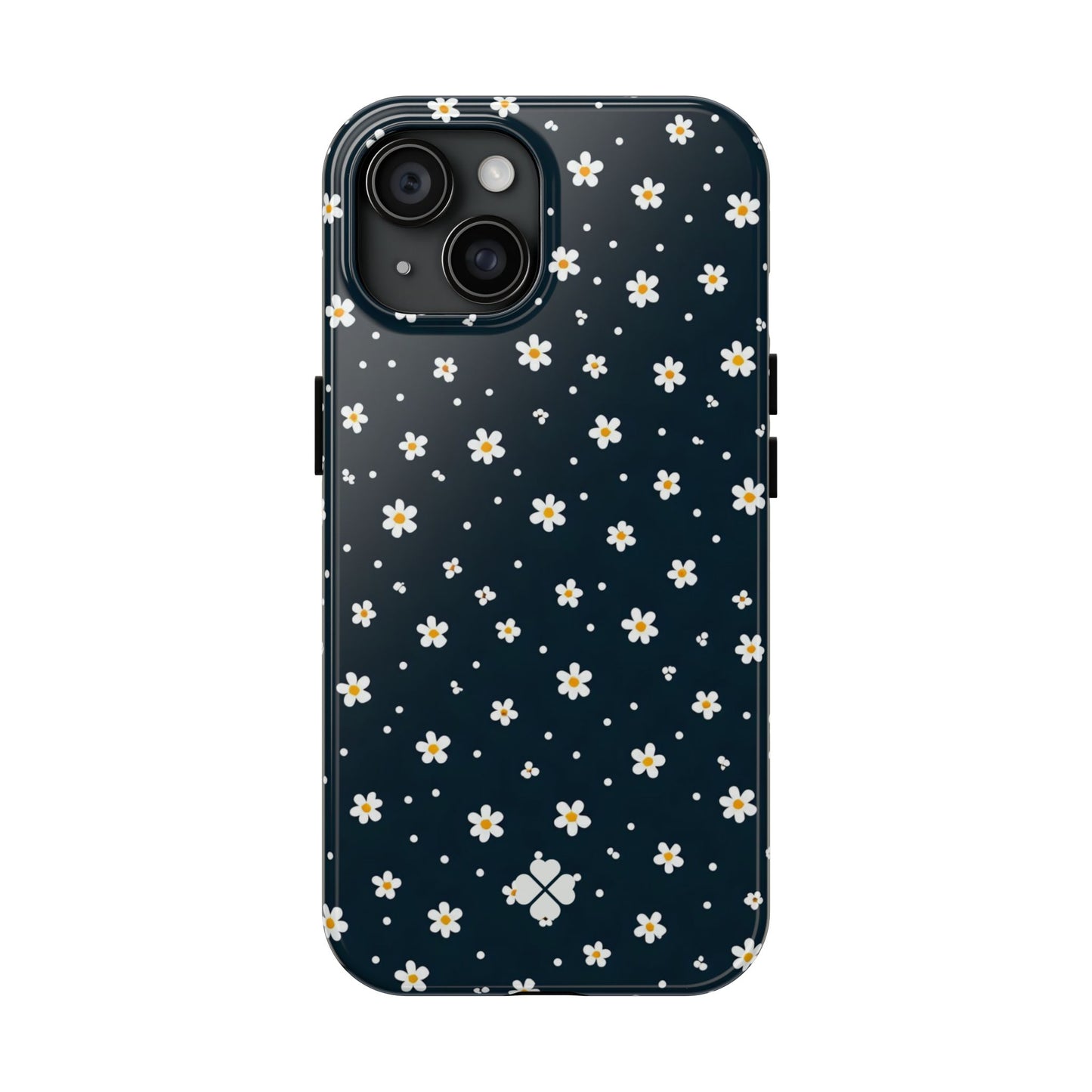 Navy Daisy Phone Case