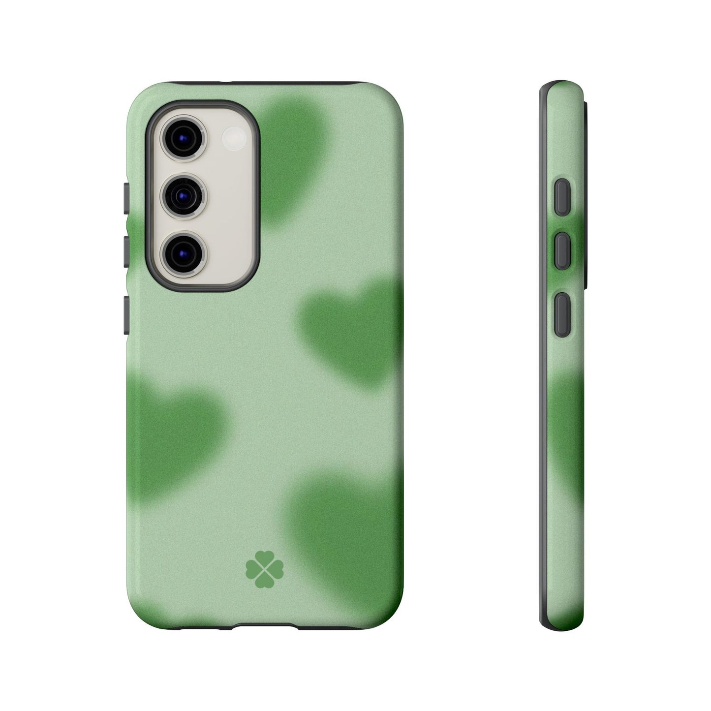 Green Hearts Phone Case