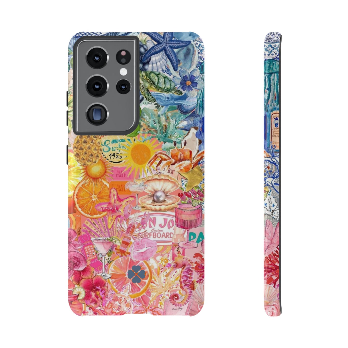 Rainbow Summer Collage Phone Case