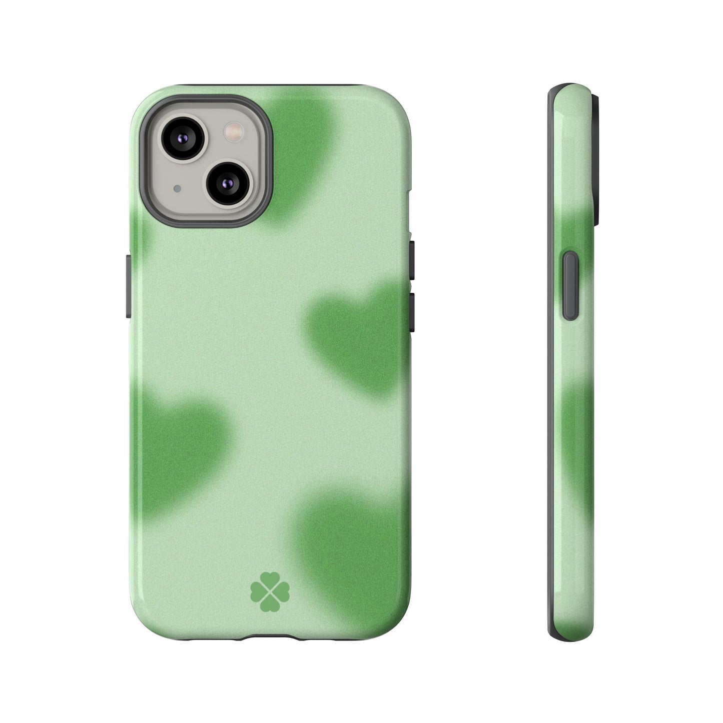 Green Hearts Phone Case
