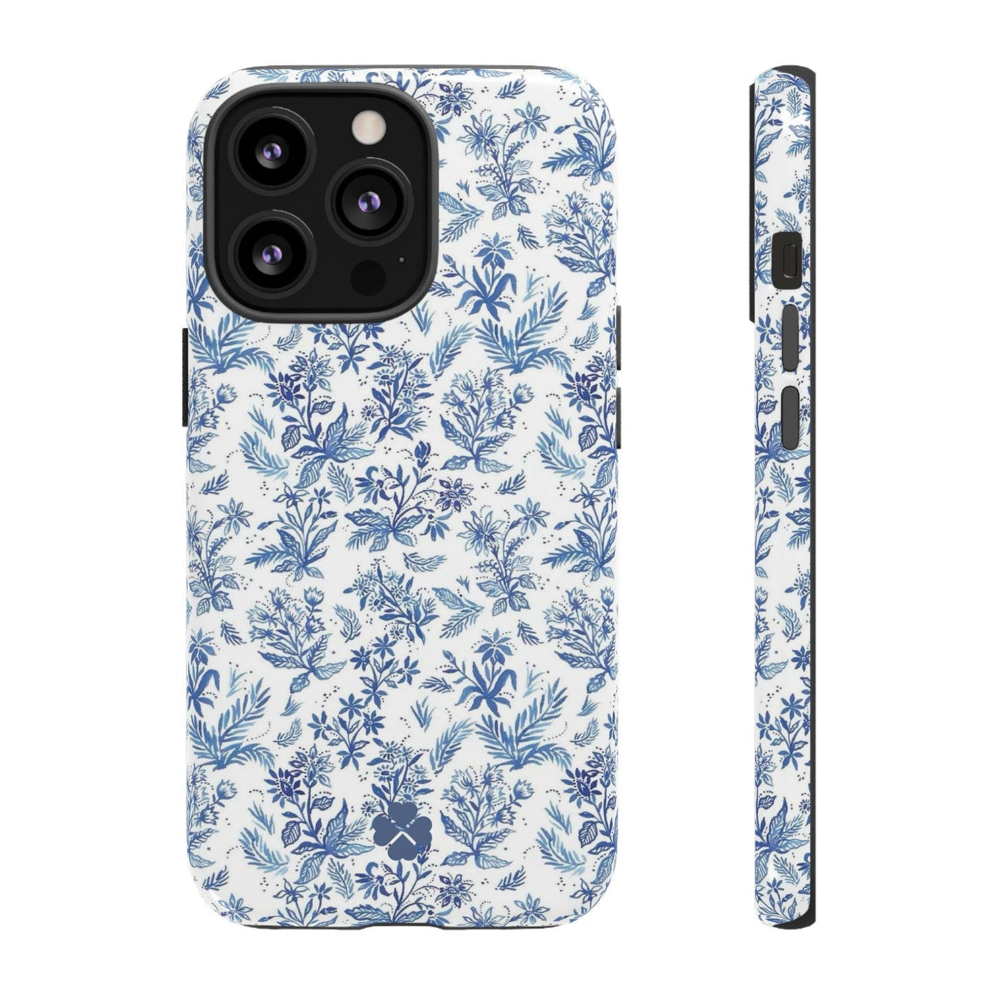 Blue Toile Phone Case