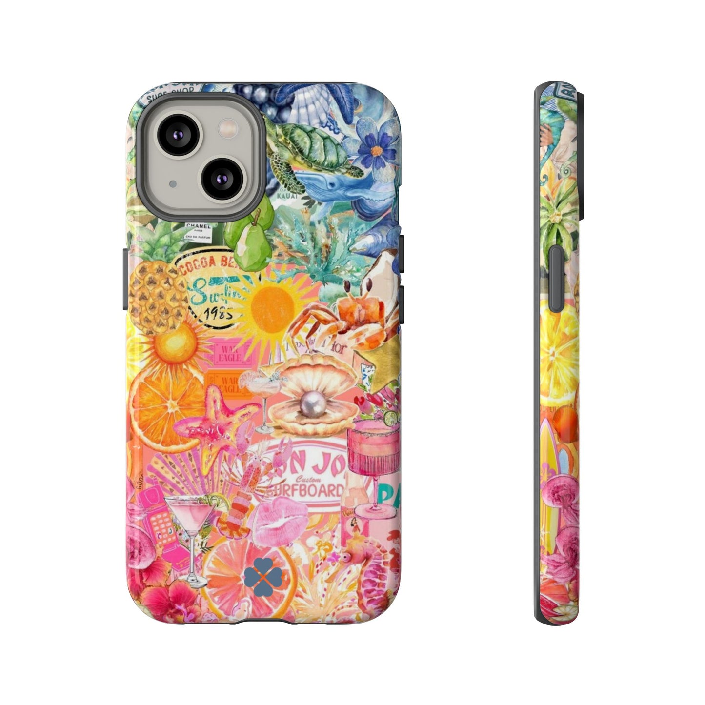 Rainbow Summer Collage Phone Case