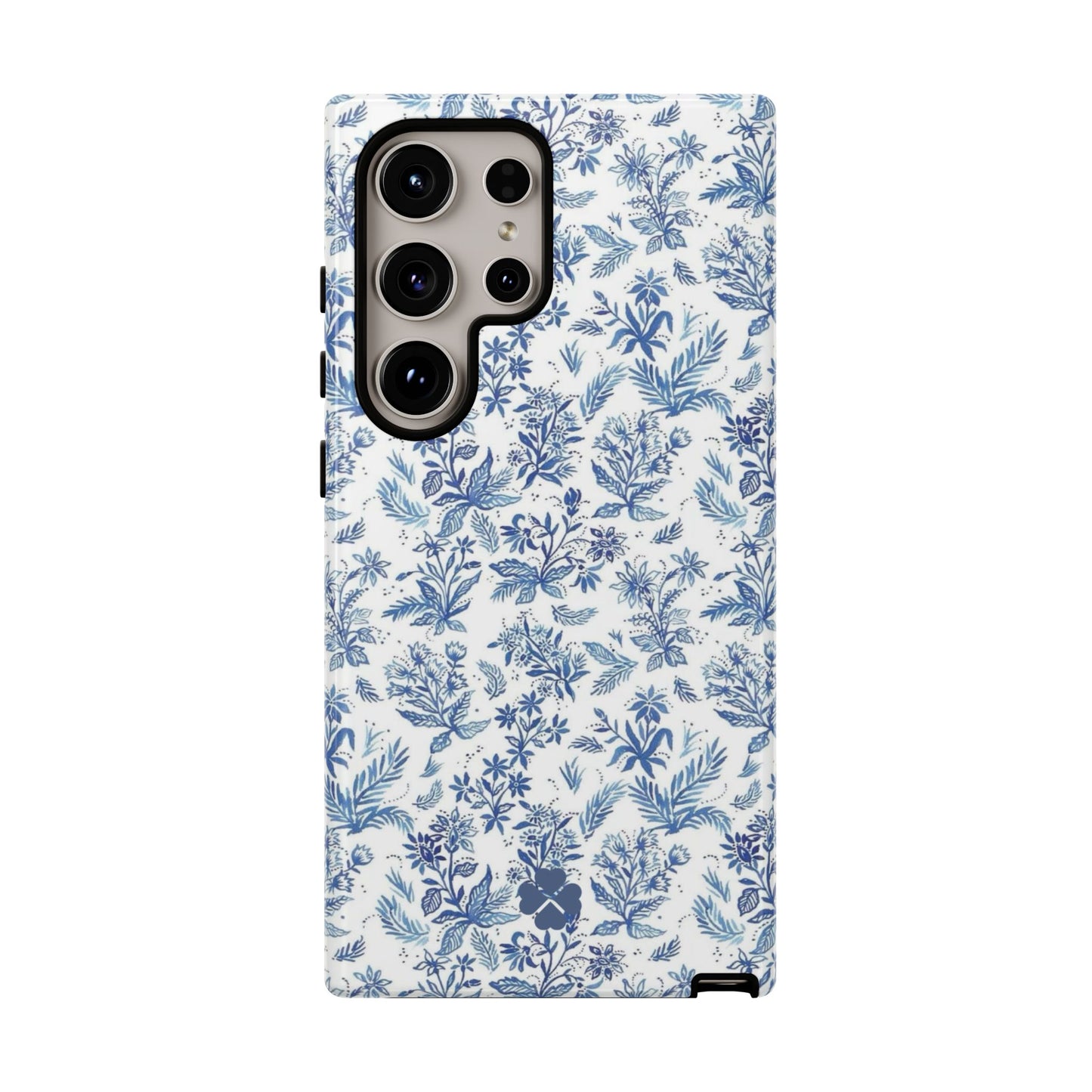 Blue Toile Phone Case