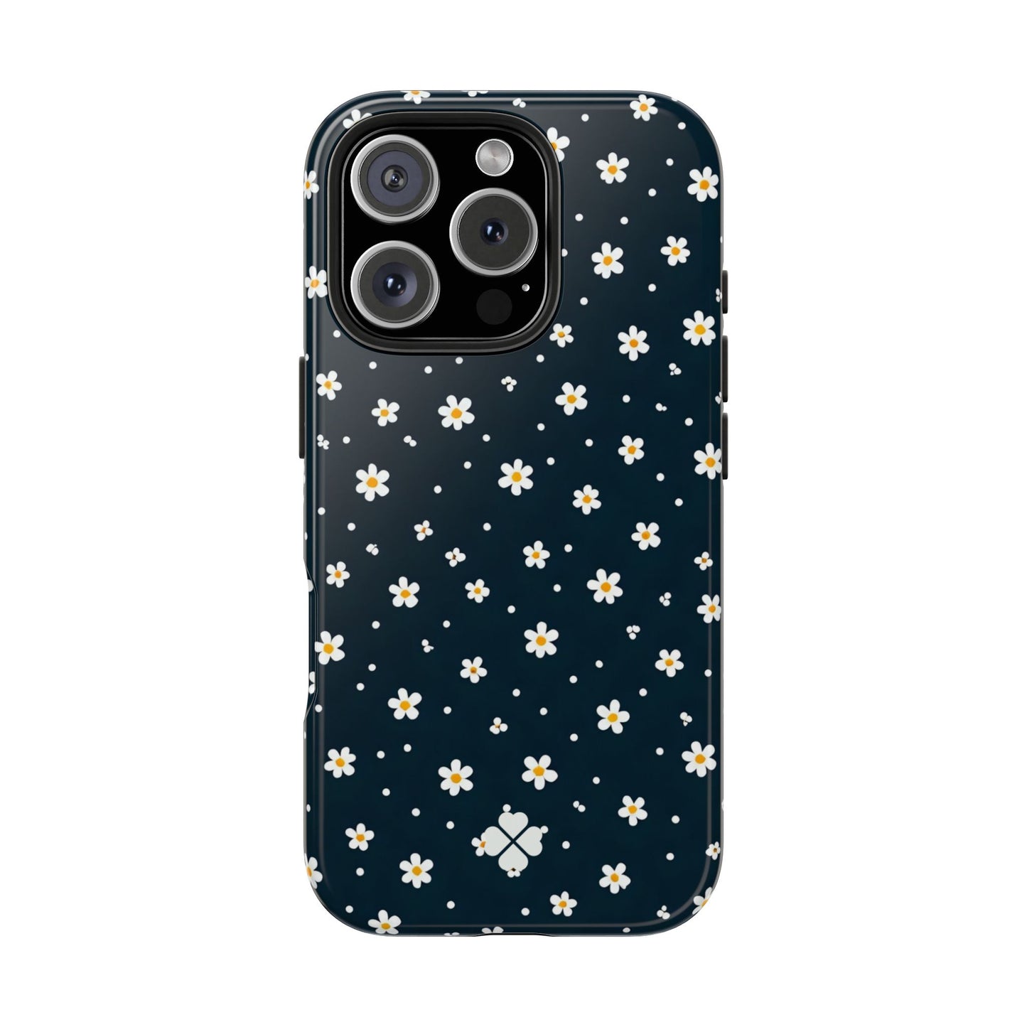 Navy Daisy Phone Case