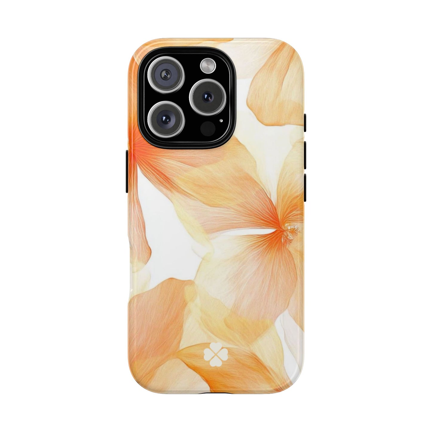 Orange Floral Phone Case