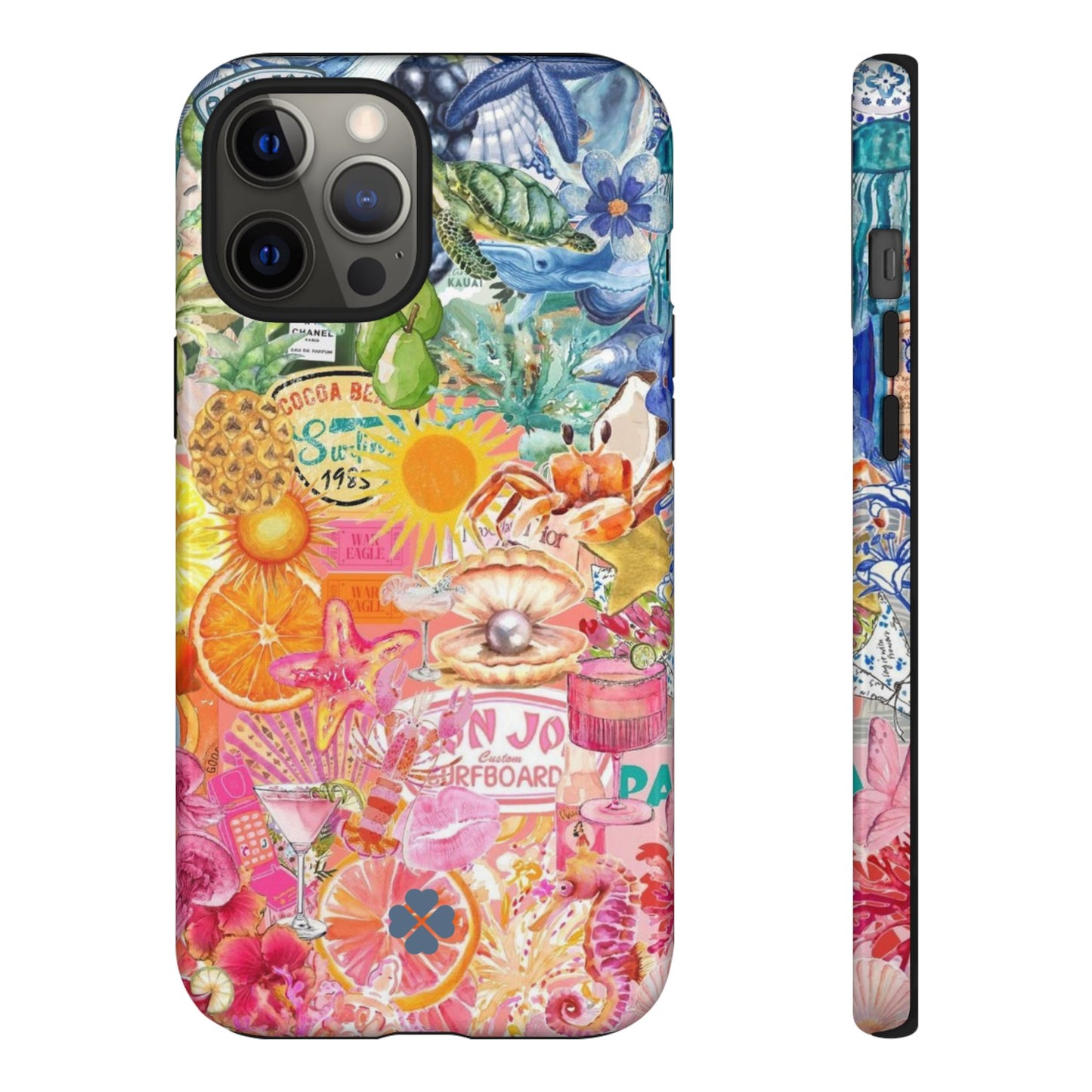 Rainbow Summer Collage Phone Case