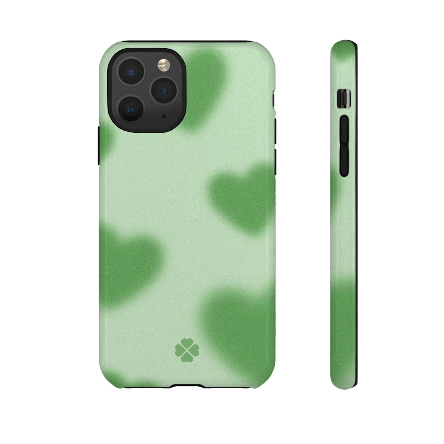 Green Hearts Phone Case