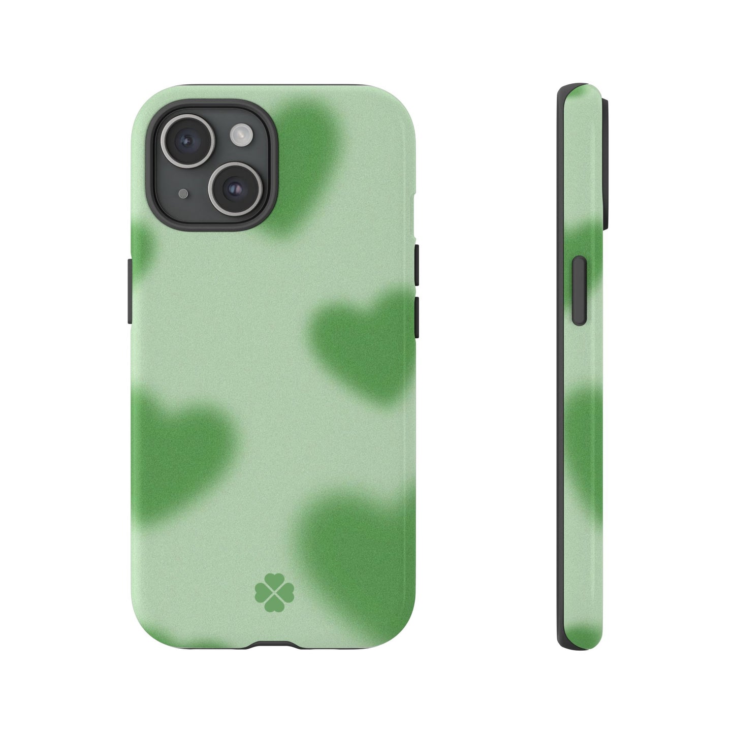 Green Hearts Phone Case