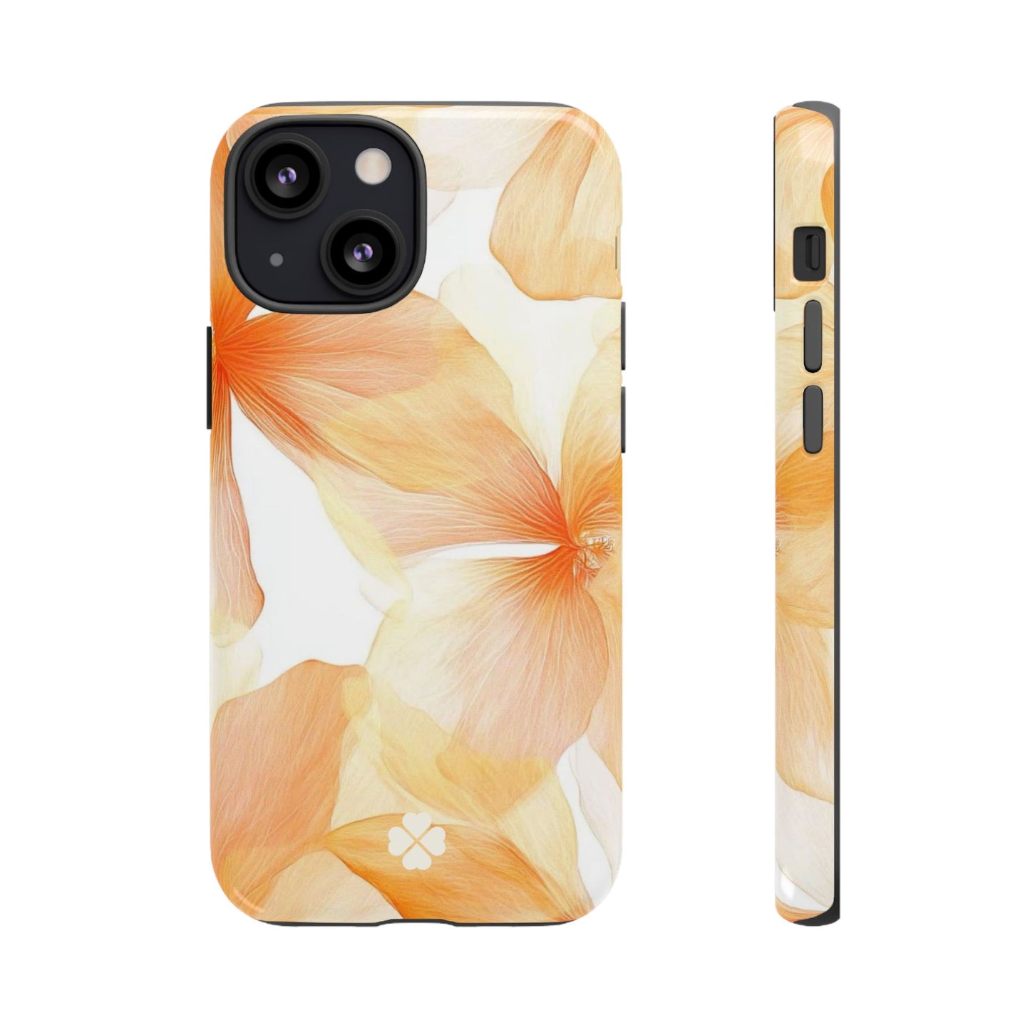 Orange Floral Phone Case