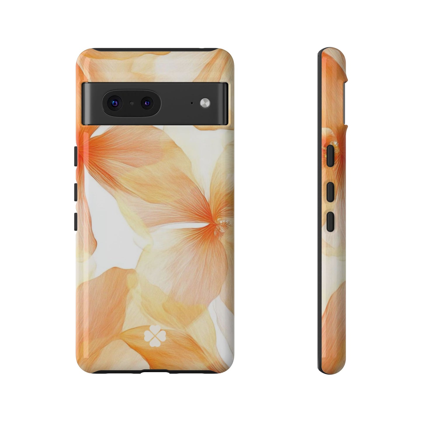Orange Floral Phone Case