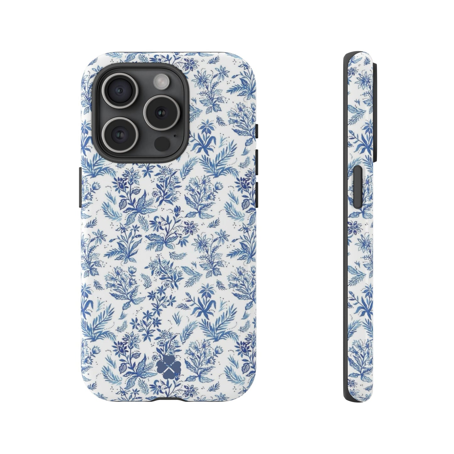 Blue Toile Phone Case